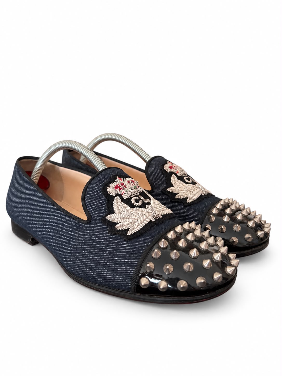 CHRISTIAN LOUBOUTIN — Dandelion Spikes Crest Loafers